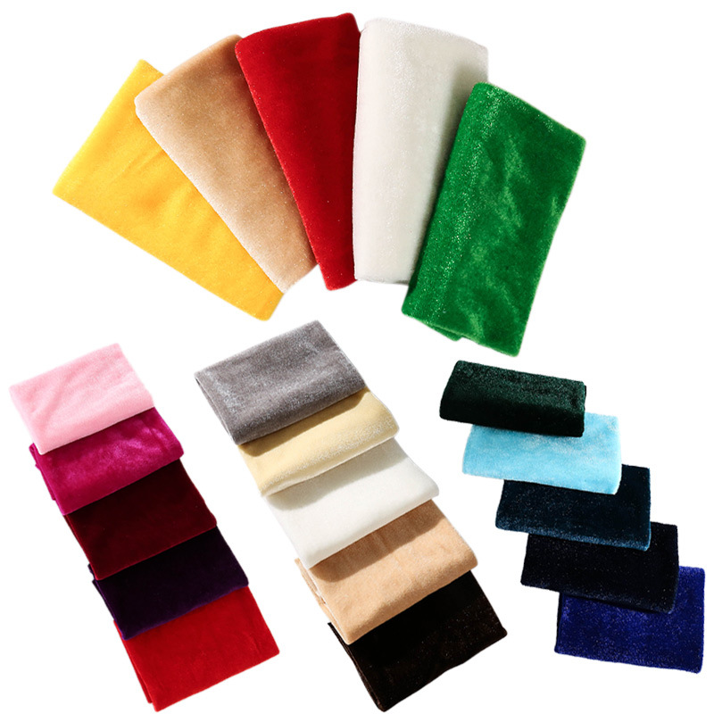Sewing Velvet Fabric - Tissu velours de couleur unie 50x50cm,