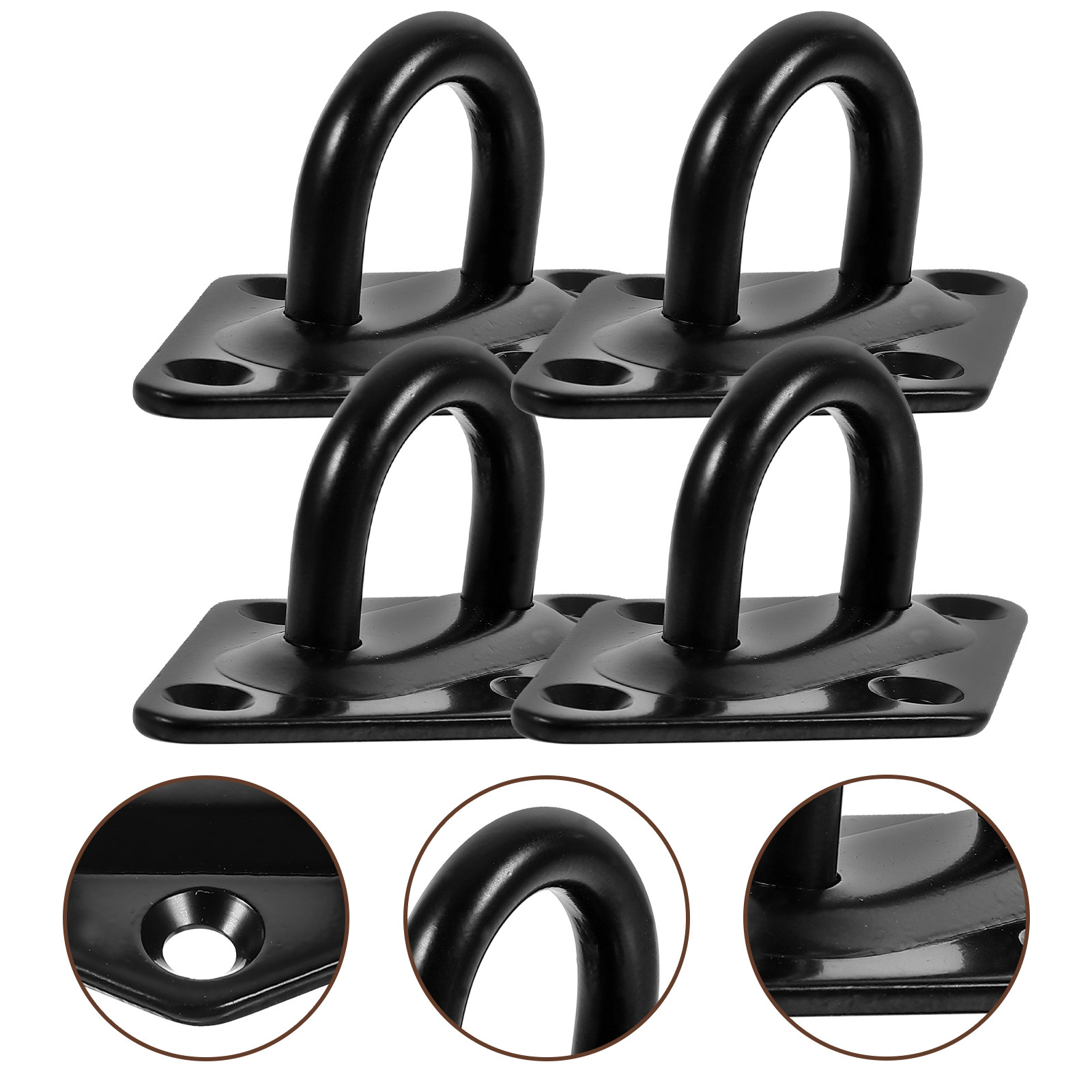 Hook Eye Fastener - Plaque de fixation murale en acier