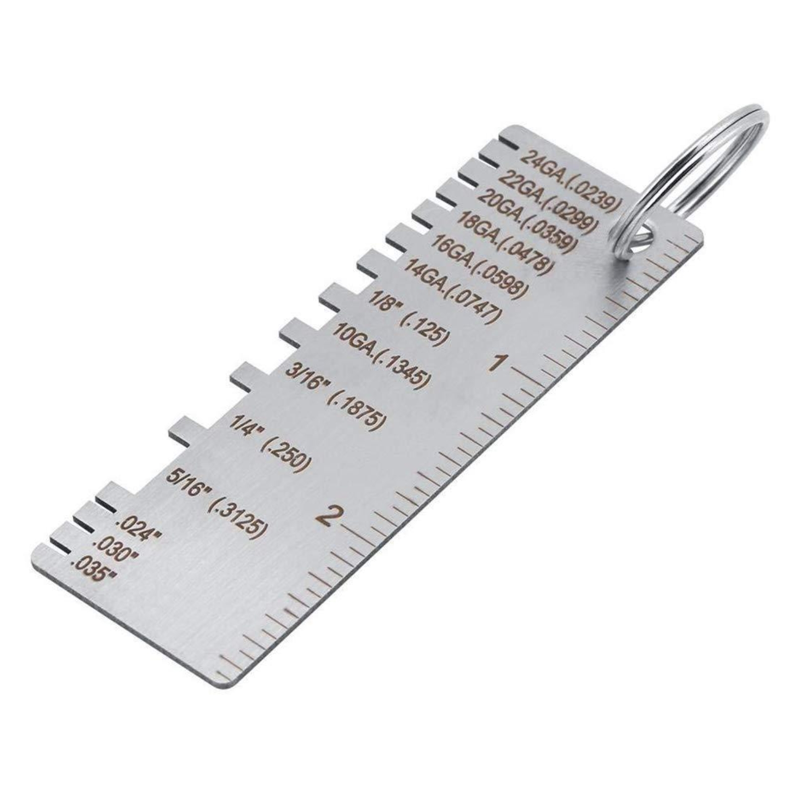 Seam Gauge Metal - Jauge d'inspection de soudure avec marquages