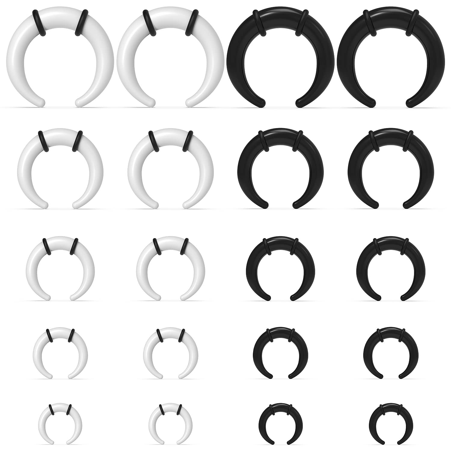 Seam Gauge Metal - Grands anneaux de Septum 14G 12G