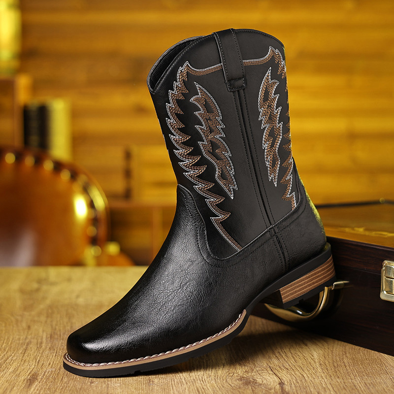 Bottes de cowboy occidentales  - Sewing Embroidery Fabric avis et prix