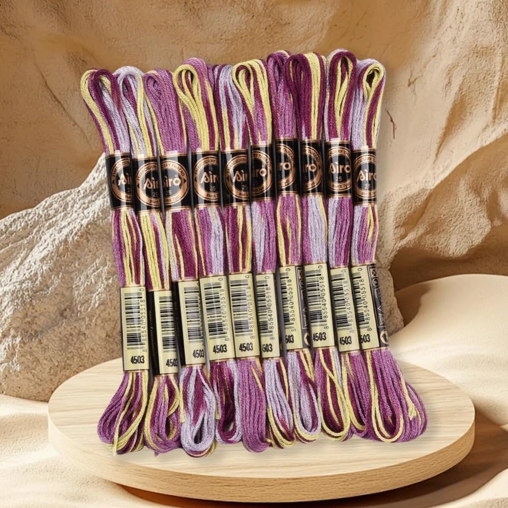 Fil à broder panaché violet, 6 - Embroidery Floss Thread avis et prix