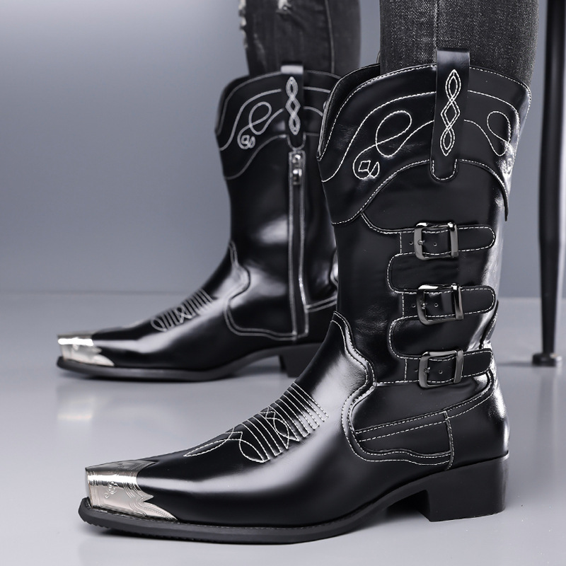 Bottes hautes en cuir verni st - Sewing Embroidery Fabric avis et prix