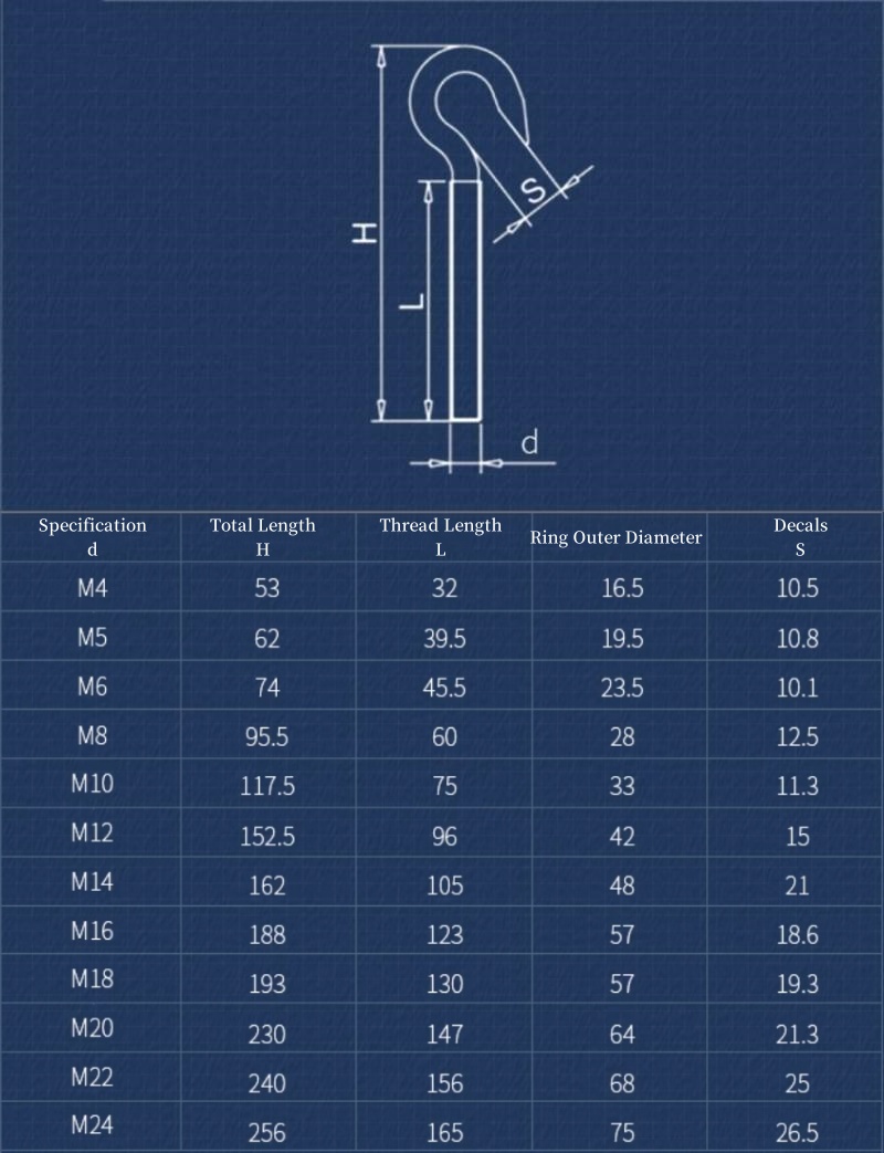 Vis à œil en acier inoxydable  - Hook Eye Fastener avis et prix