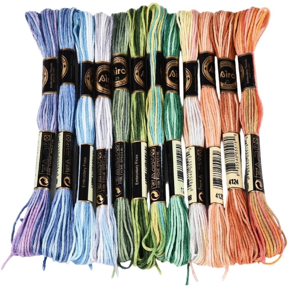 12 écheveaux de fil à broder e - Embroidery Floss Thread avis et prix