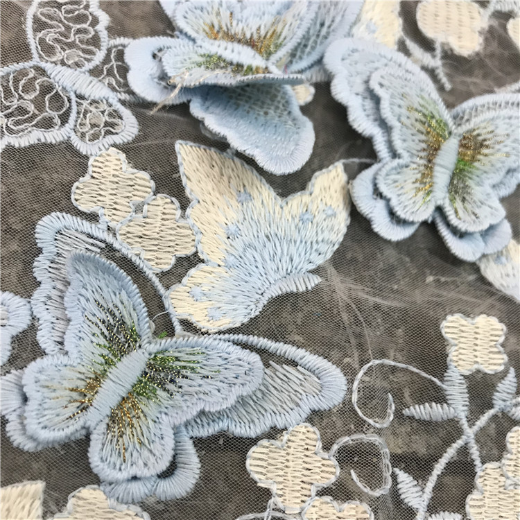 Tissu en dentelle de soie de l - Sewing Embroidery Fabric avis et prix