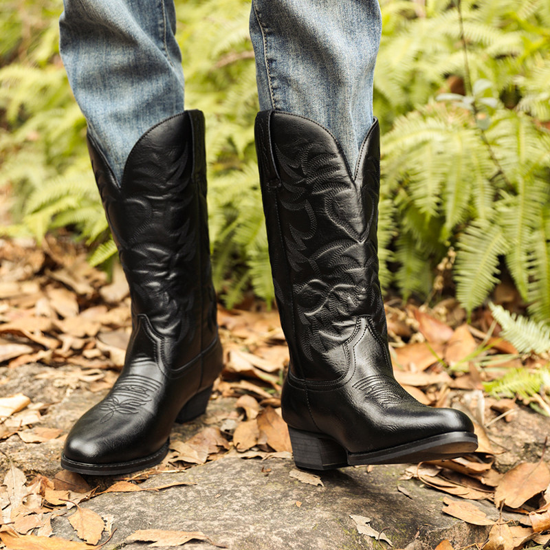 Nouvelles bottes de cowboy fai - Sewing Embroidery Fabric avis et prix