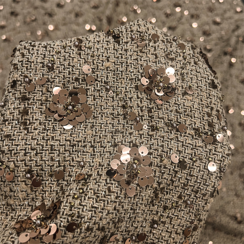 Tissu brodé de sequins pour l' - Sewing Embroidery Fabric avis et prix
