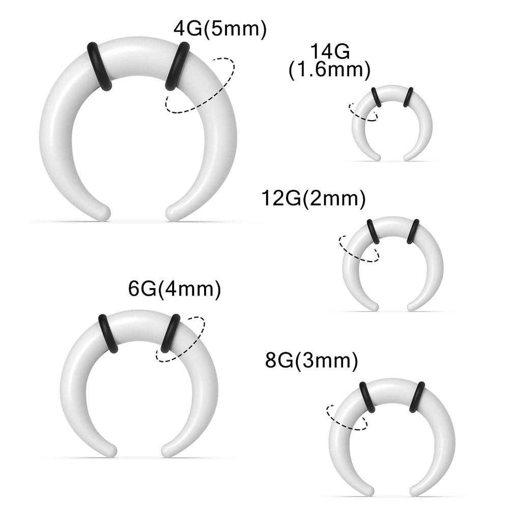 Grands anneaux de Septum 14G 1 - Seam Gauge Metal avis et prix